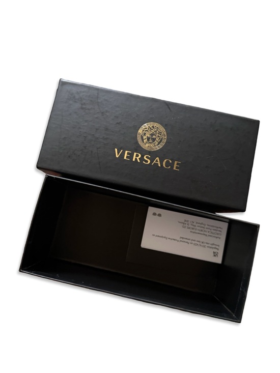 Versace Unisex Greca 61mm Navigator Sunglasses Black with Case Revolve $385 NEW main image 4